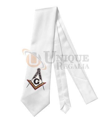 Masonic Sqaure compass and G Black tie Unique_Regalia